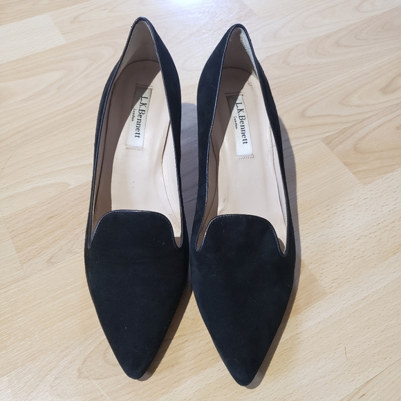 LK Bennett Shoes - LK BENNETT suede loafer style heels